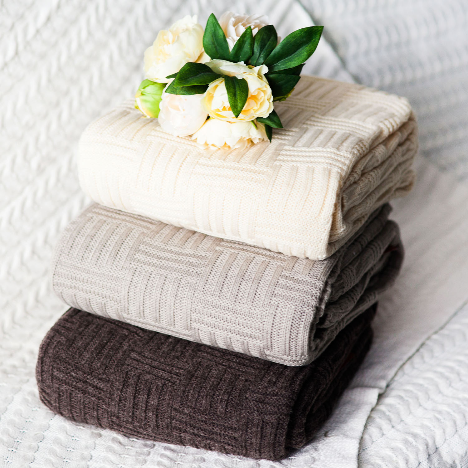 Плед 1078 150х200см светло-серый