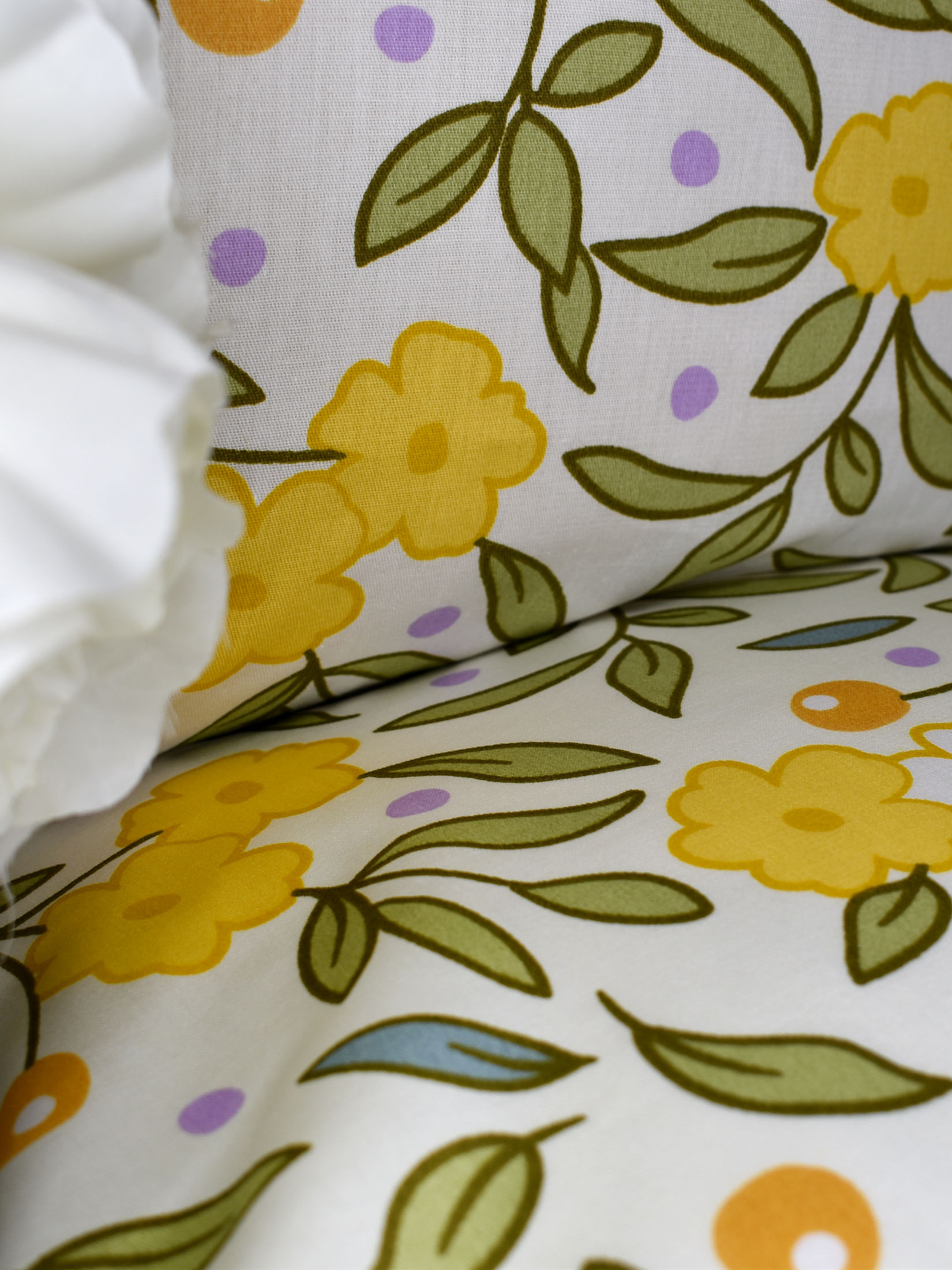 Набор наволочек Сатин-Комфорт бело-желтые 17-19