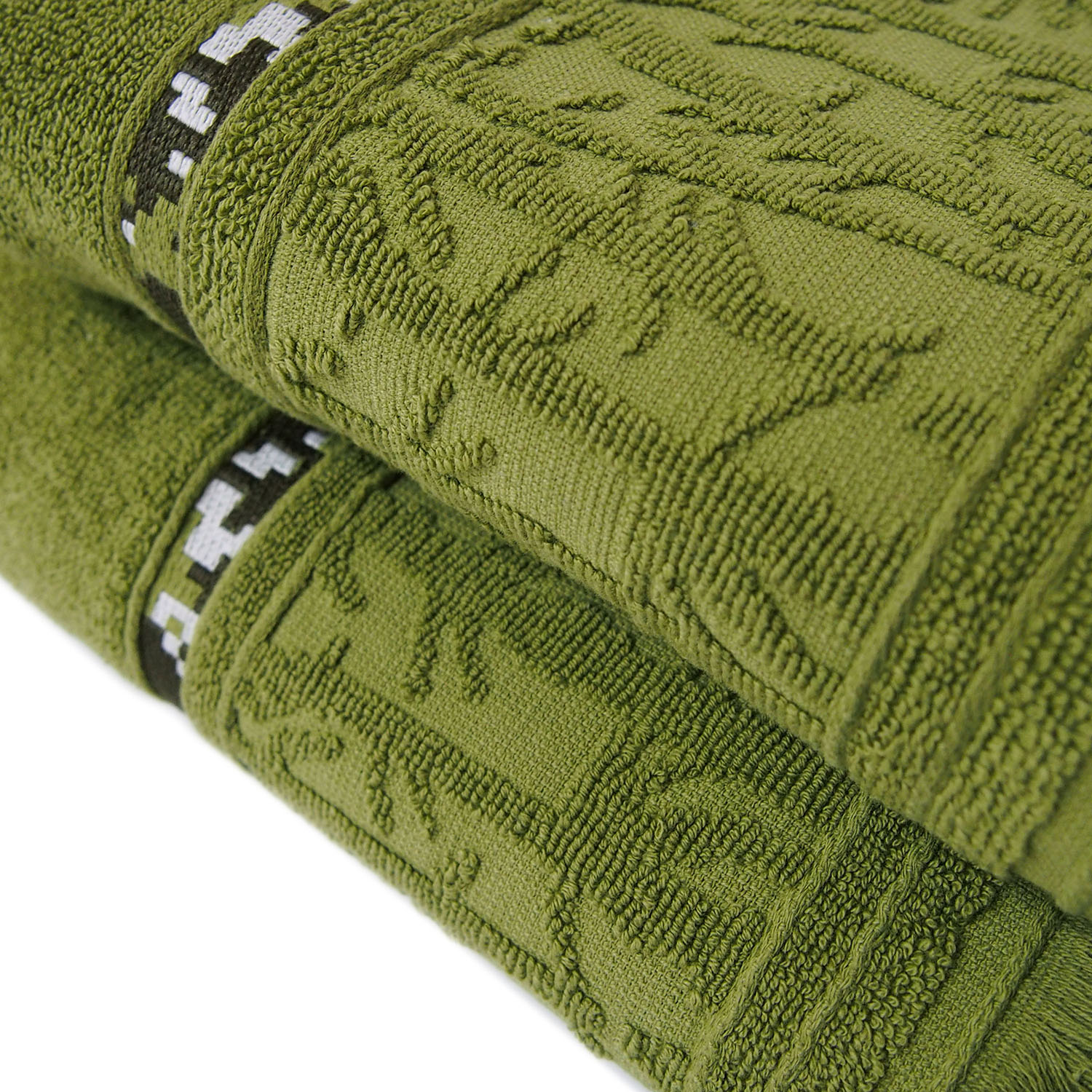 Набор полотенец НАТУРЭЛЬ зеленый