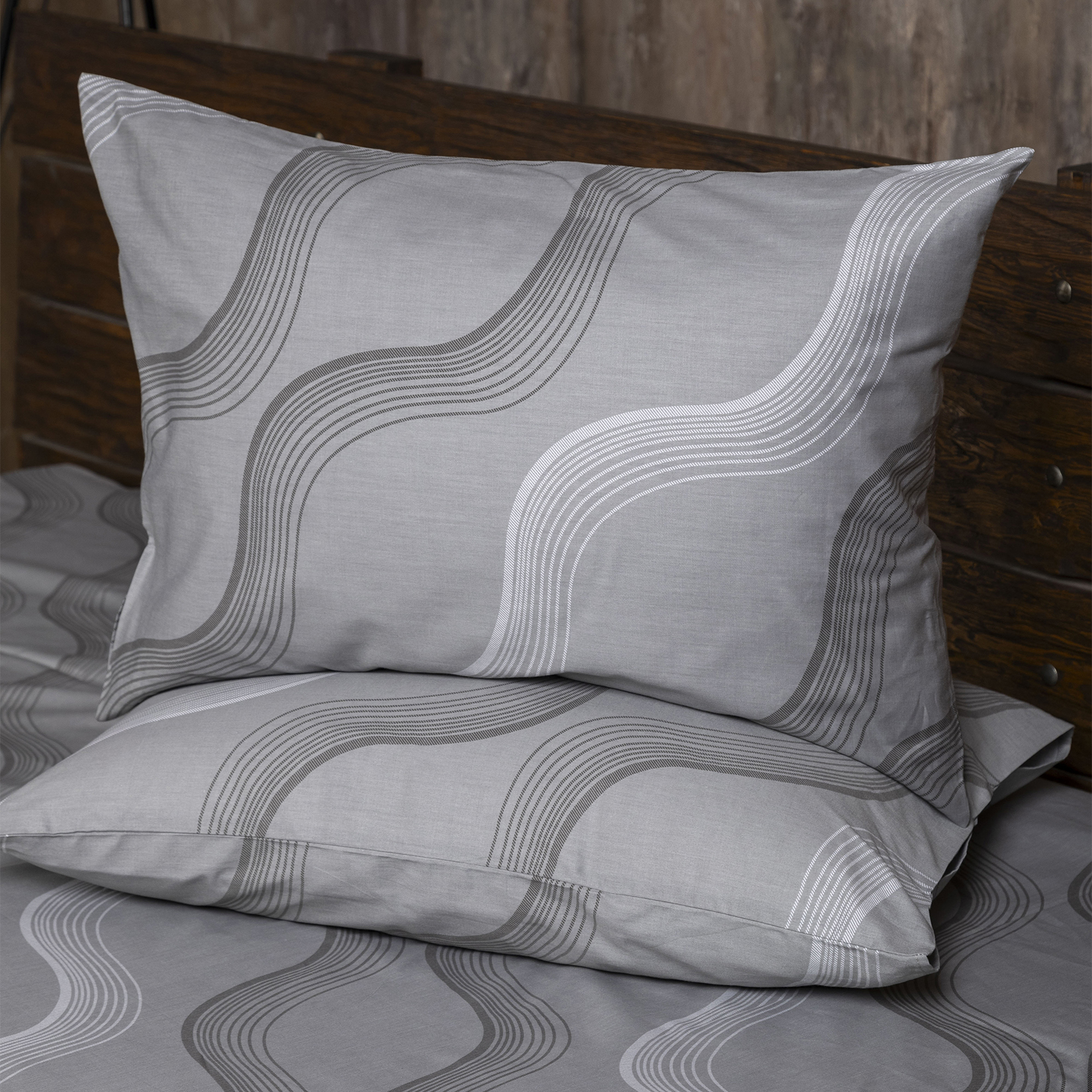 Набор наволочек Сатин-Комфорт серый 17-01 А