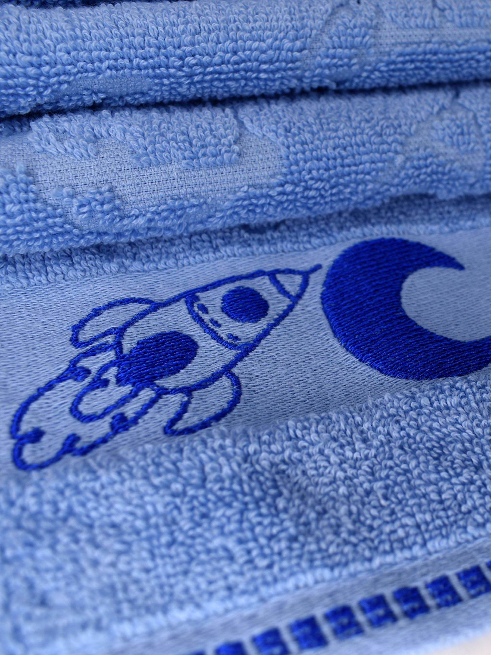 Полотенце СПЭЙС голубое