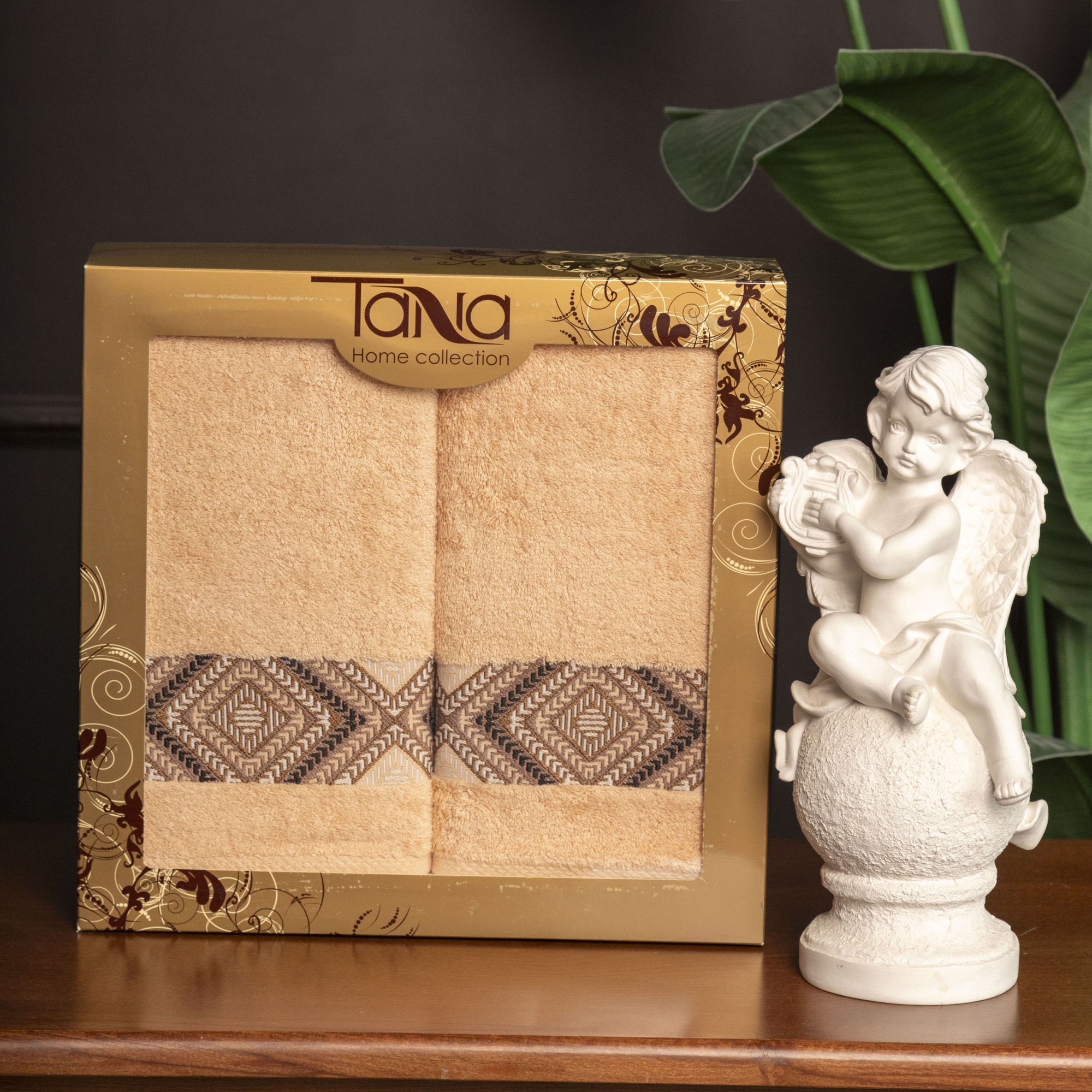 Набор полотенец ДИАМОНД бежевый