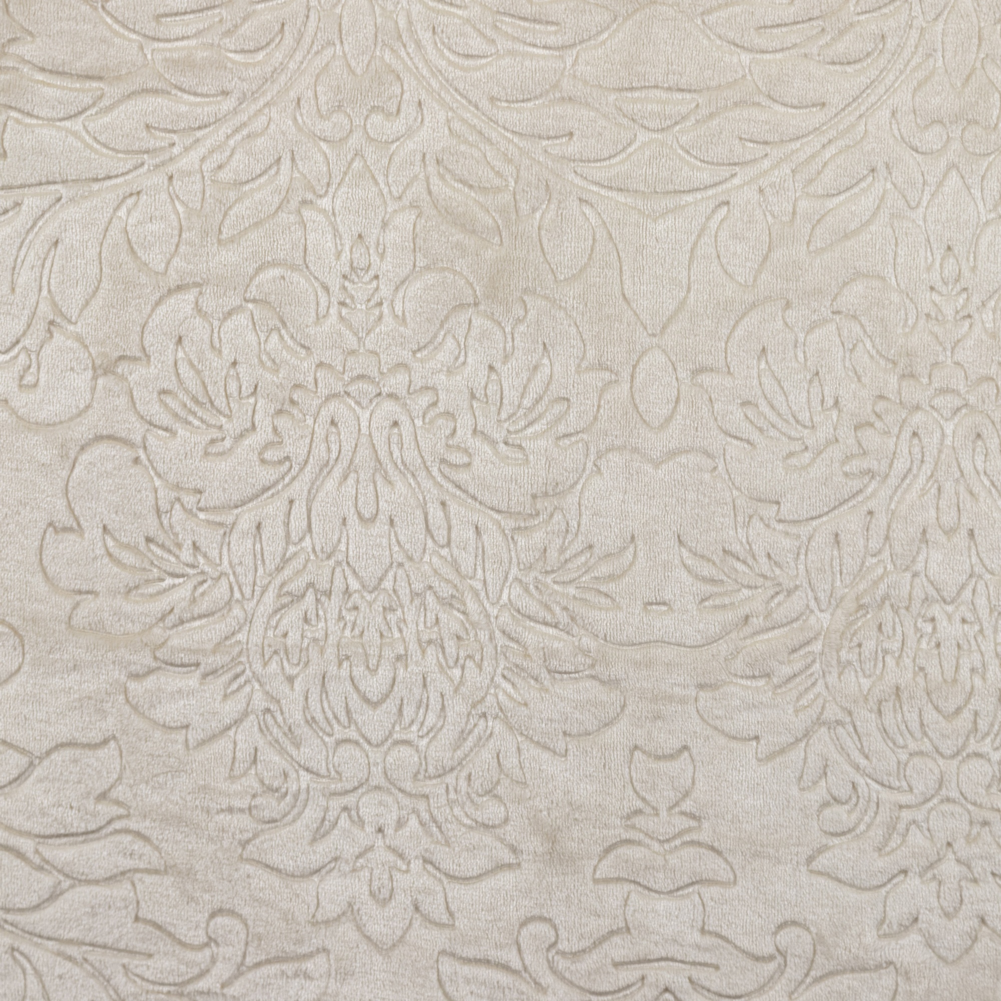 Плед ОЛИВИЯ однотонный с тиснением молочный вензель 12-06