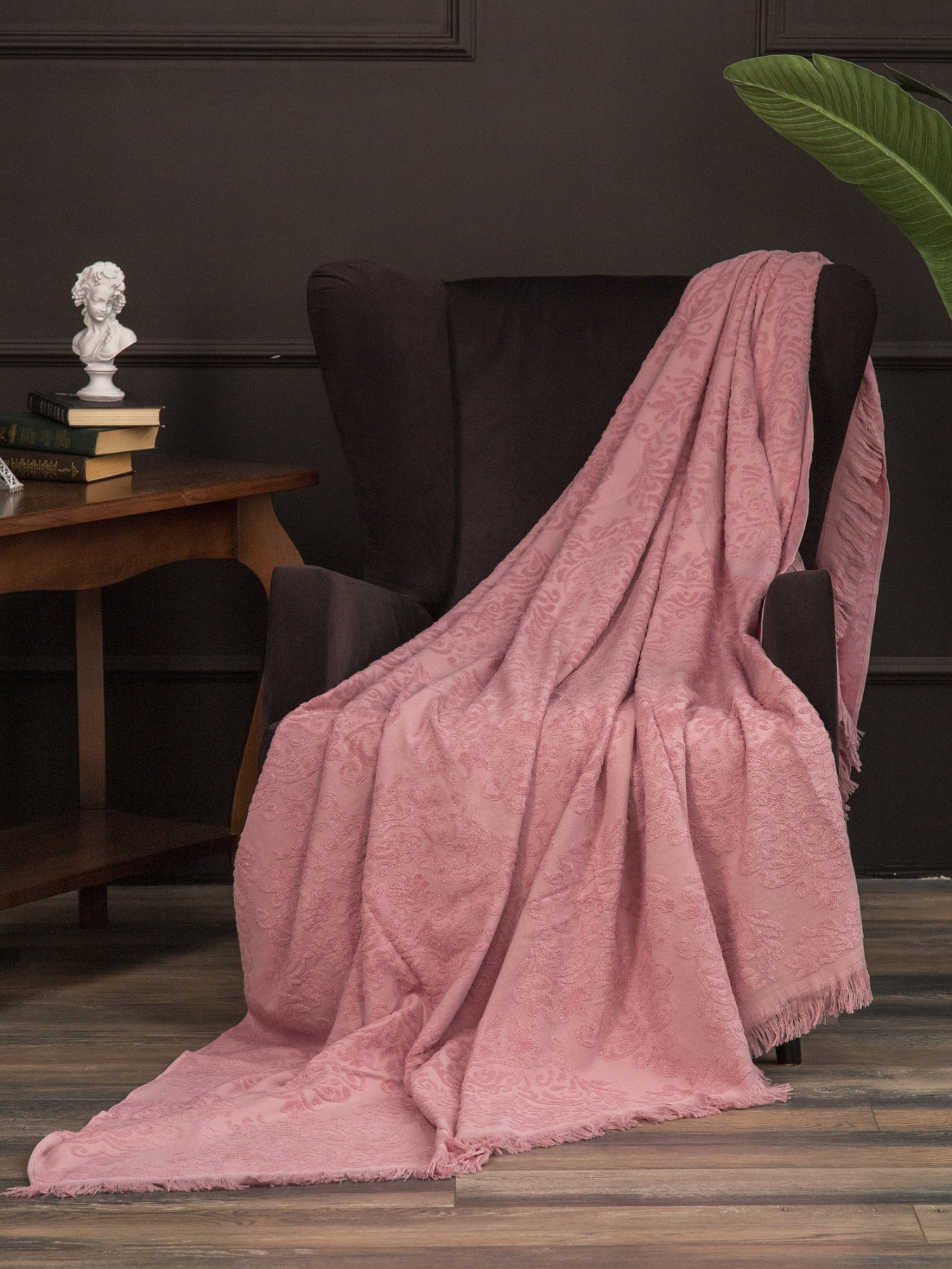Простыня махровая АЛЬФРЕДО розовая