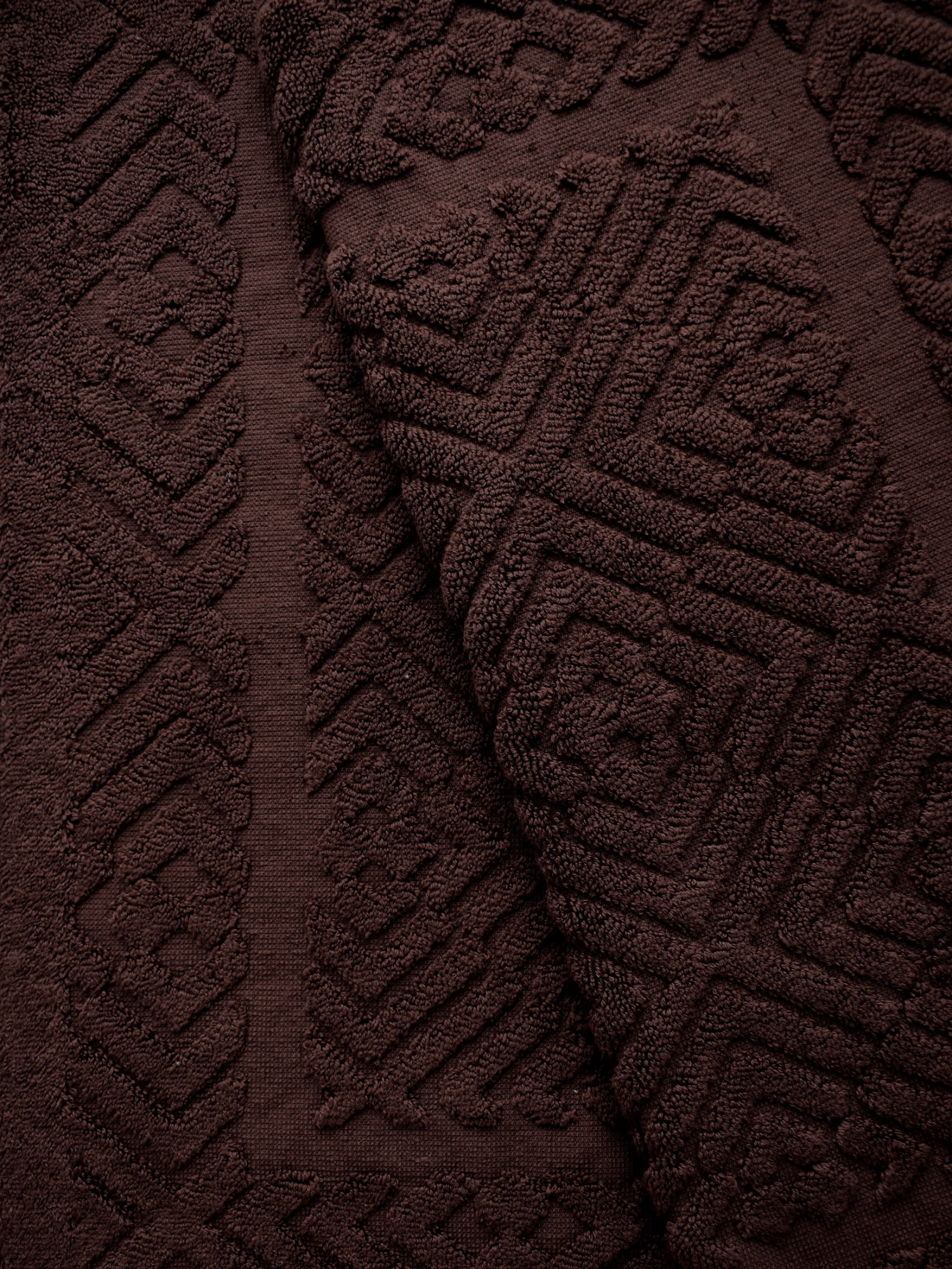 Полотенце ТАЙЛЕР-1 для ног темно-коричневое