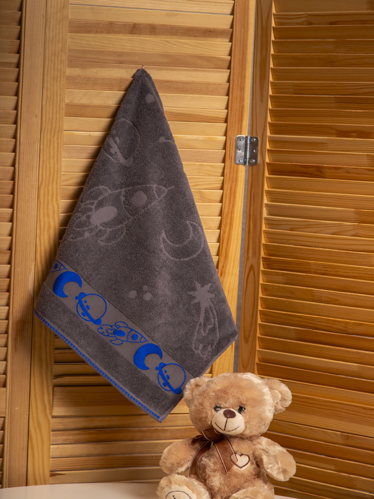 Полотенце СПЭЙС серое