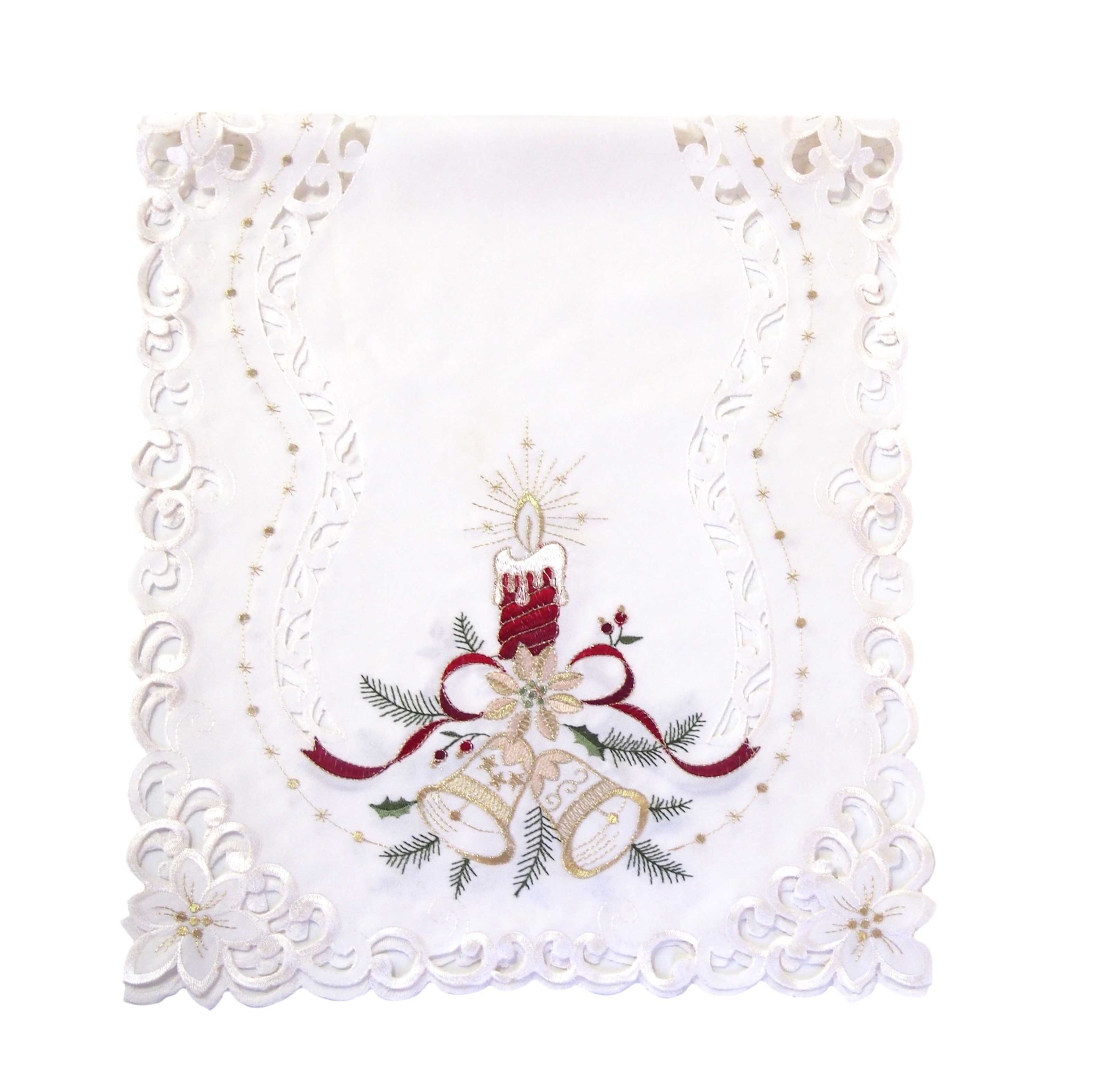 Дорожка 825 НОВЫЙ ГОД 40х85см белая