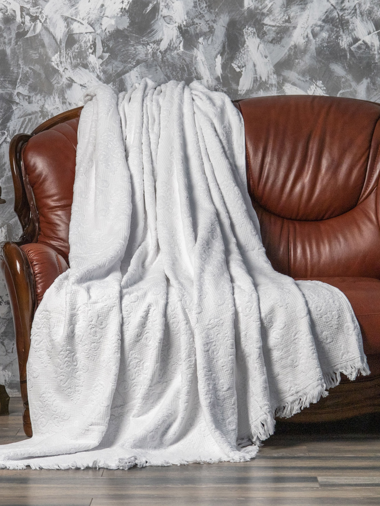 Простыня махровая АМАЛИЯ белая