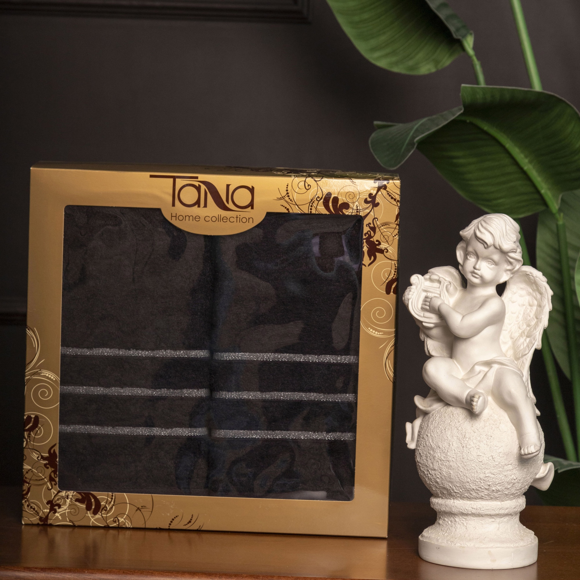 Набор полотенец СЕЛЕНА черный