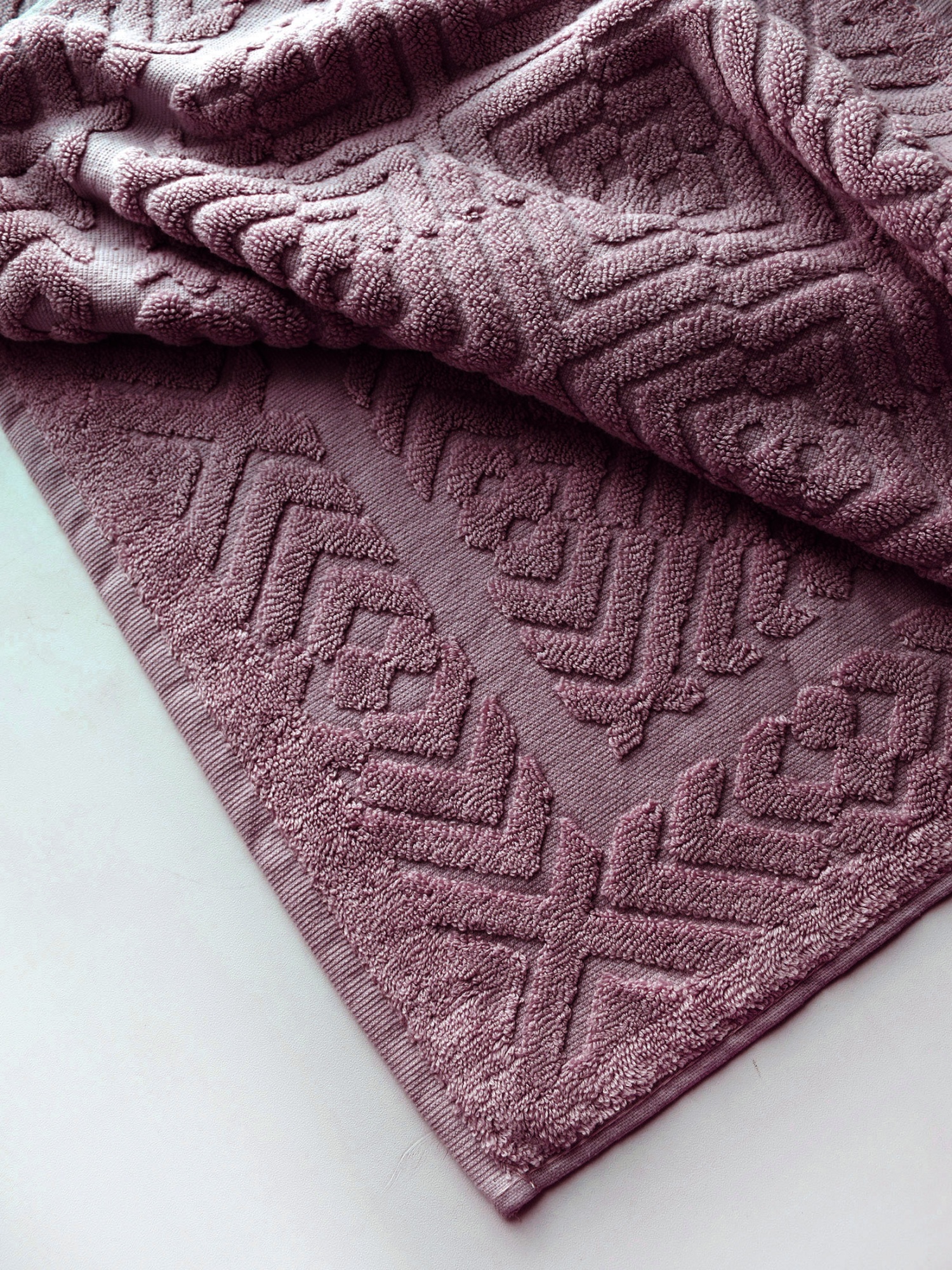 Полотенце ТАЙЛЕР-1 для ног брусника