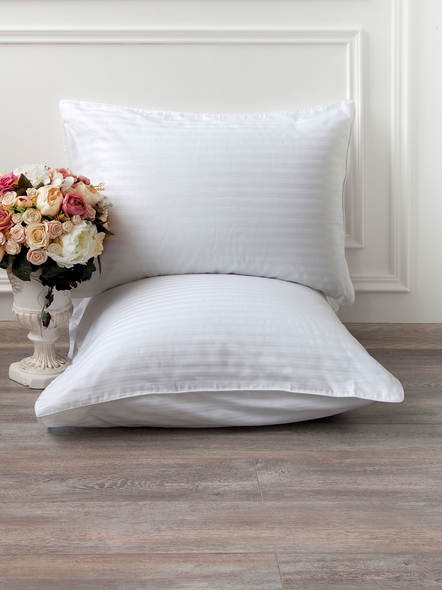 Комплект постельного белья Сатин-Страйп 1-7071 Страйп-сатин Белый