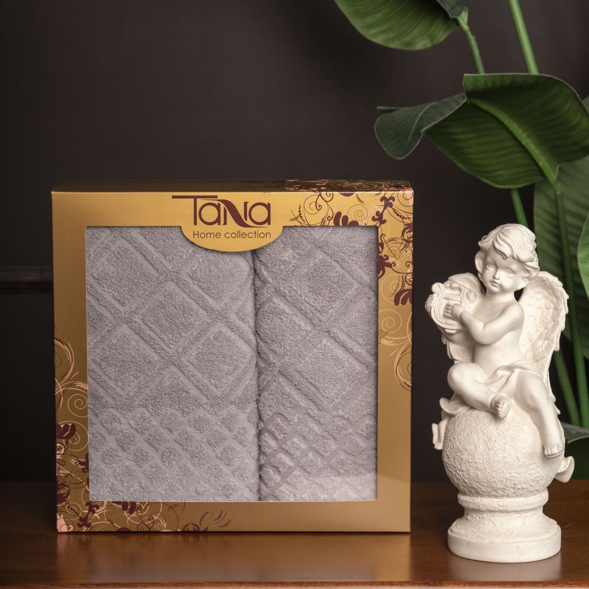 Набор полотенец ОРЛАНДО светло-серый