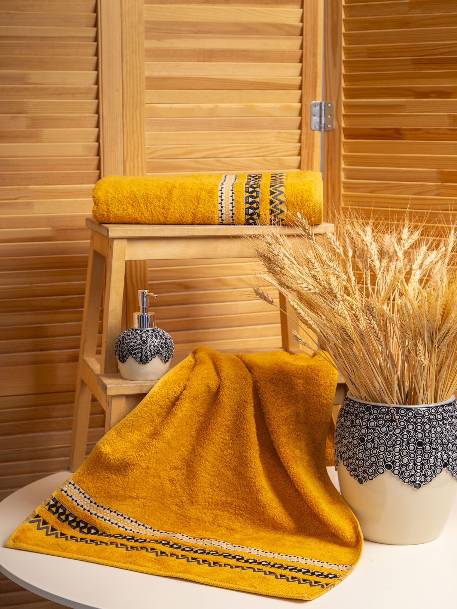 Полотенце ВЕНУС горчичное