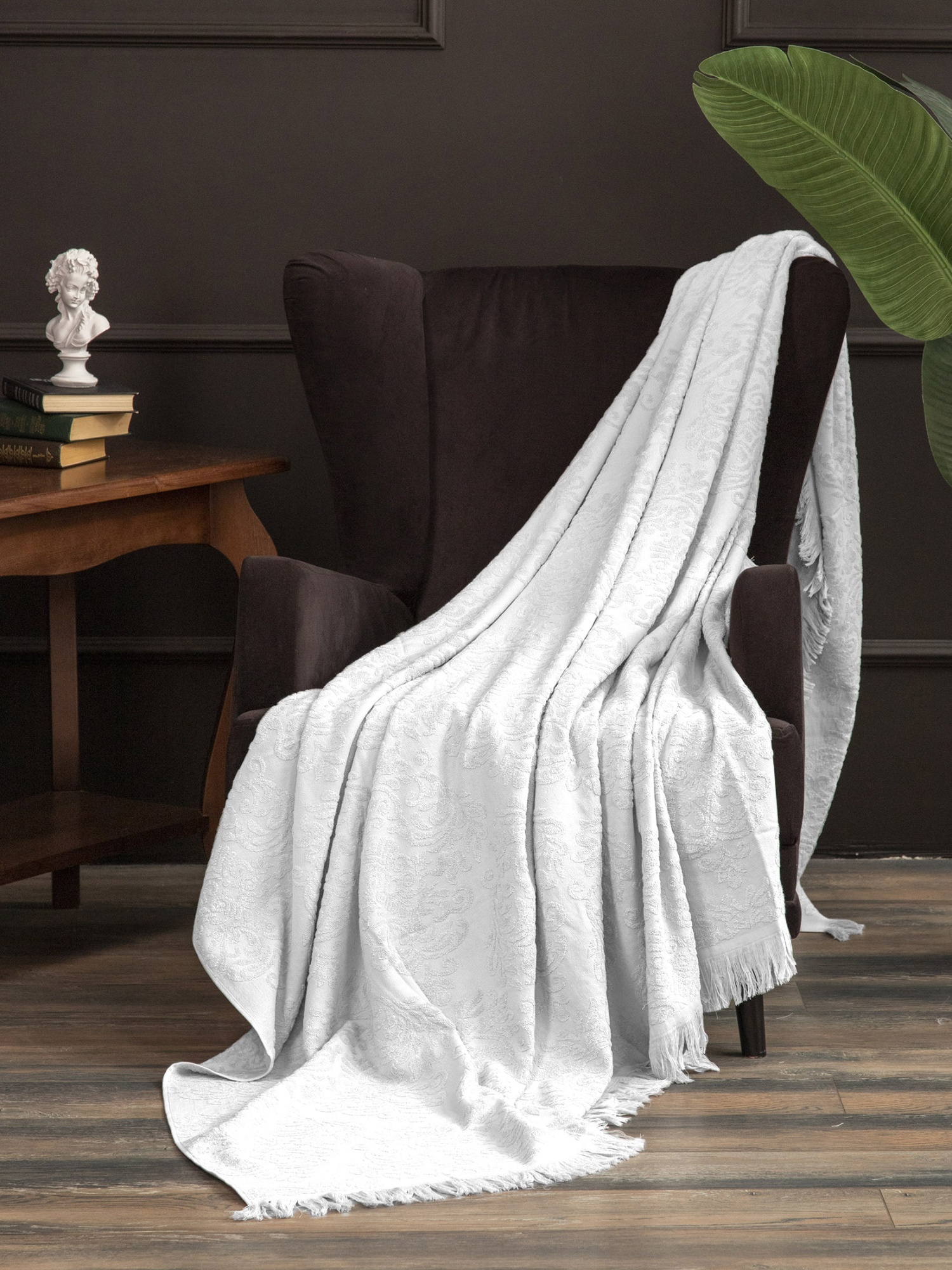 Простыня махровая АЛЬФРЕДО белая