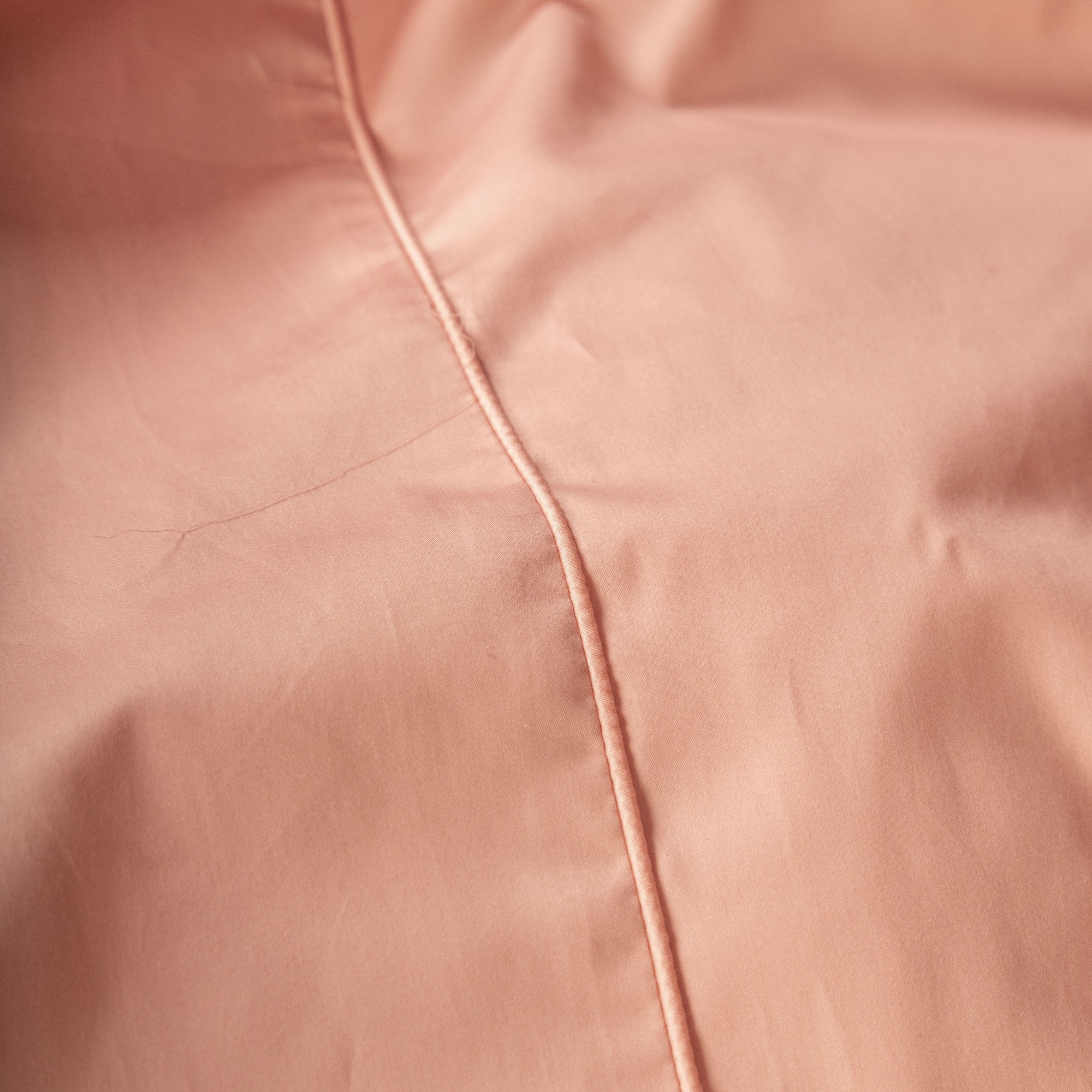 Комплект постельного белья Мако-сатин с модалом персиковый М-04