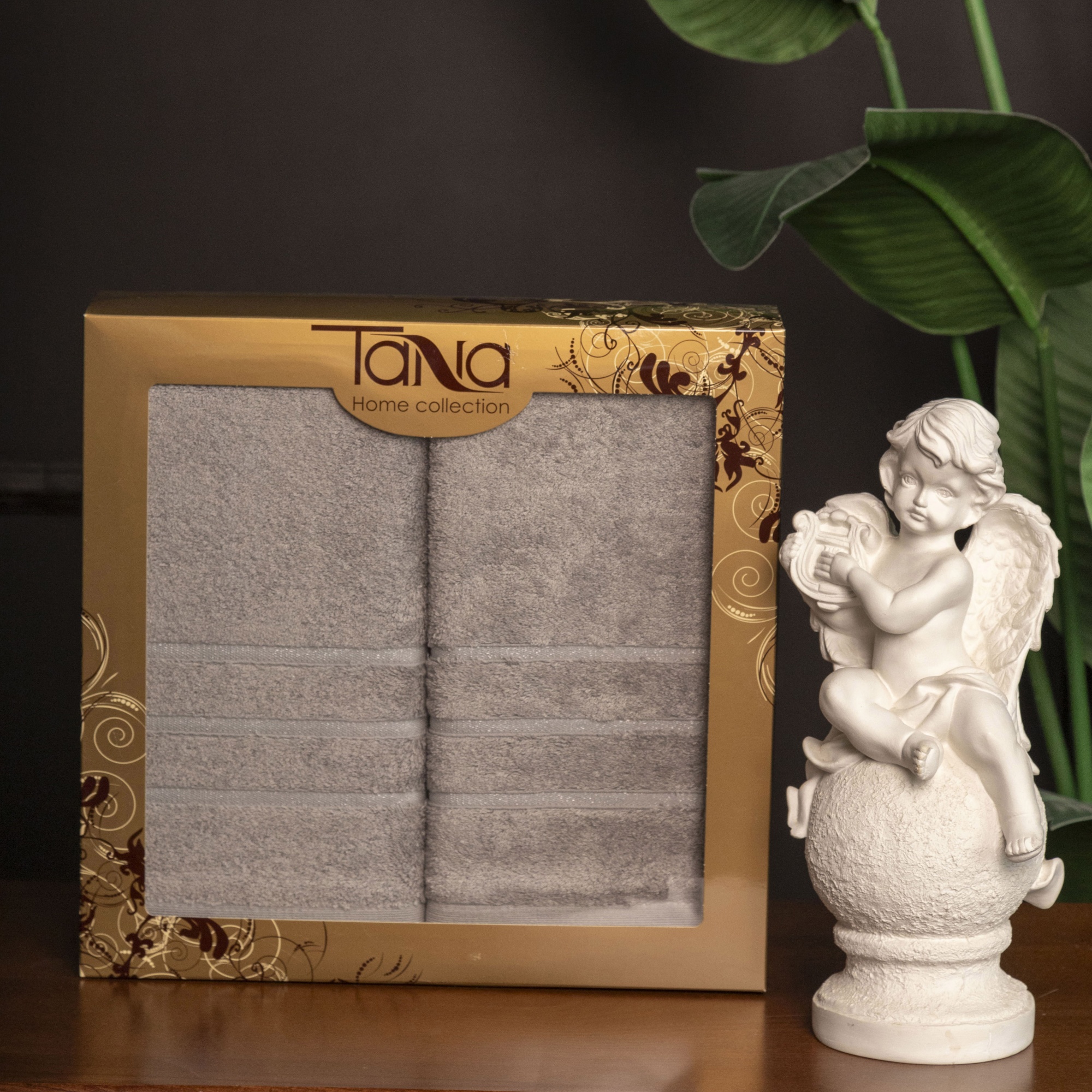 Набор полотенец СЕЛЕНА светло-серый