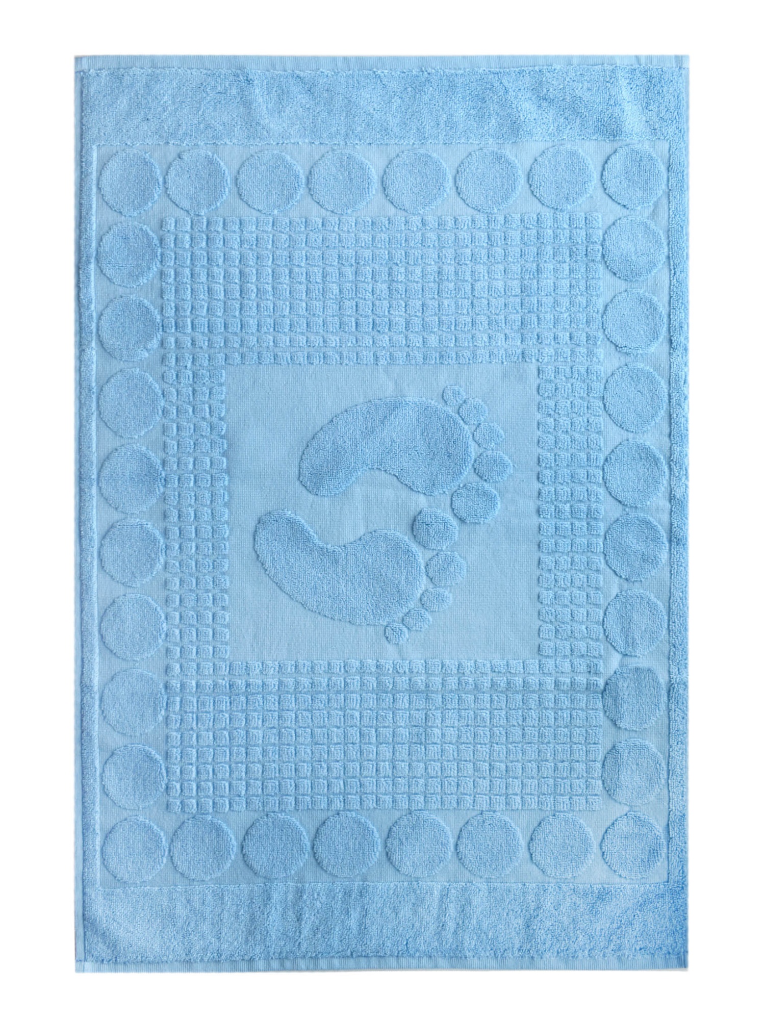 Полотенце НОЖКИ-1 для ног голубое