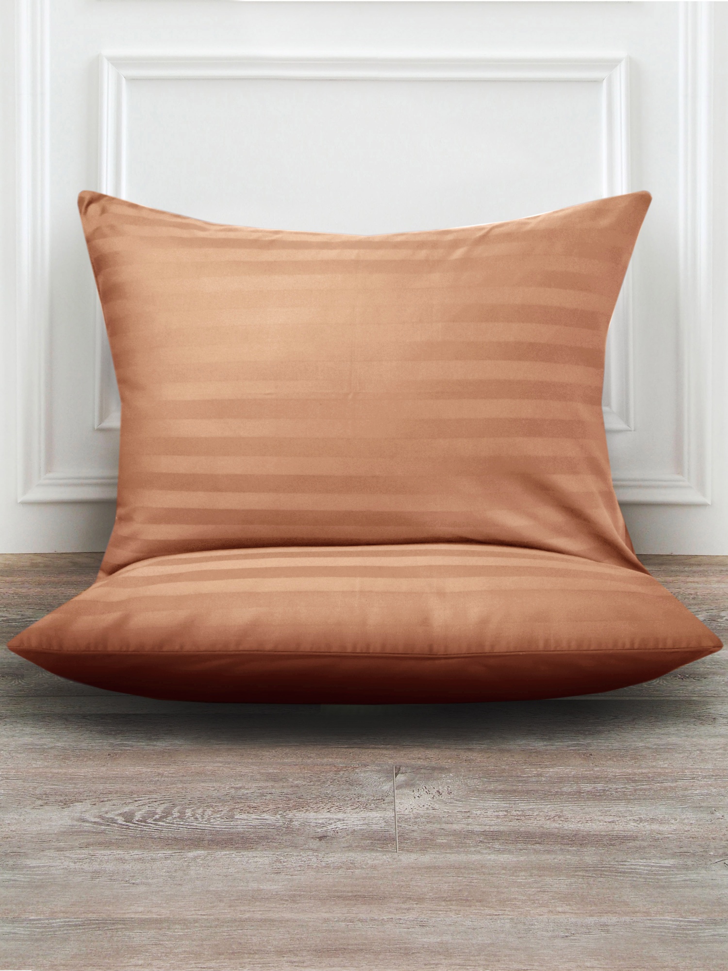 Набор наволочек Сатин-Страйп светло-коричневые 2205