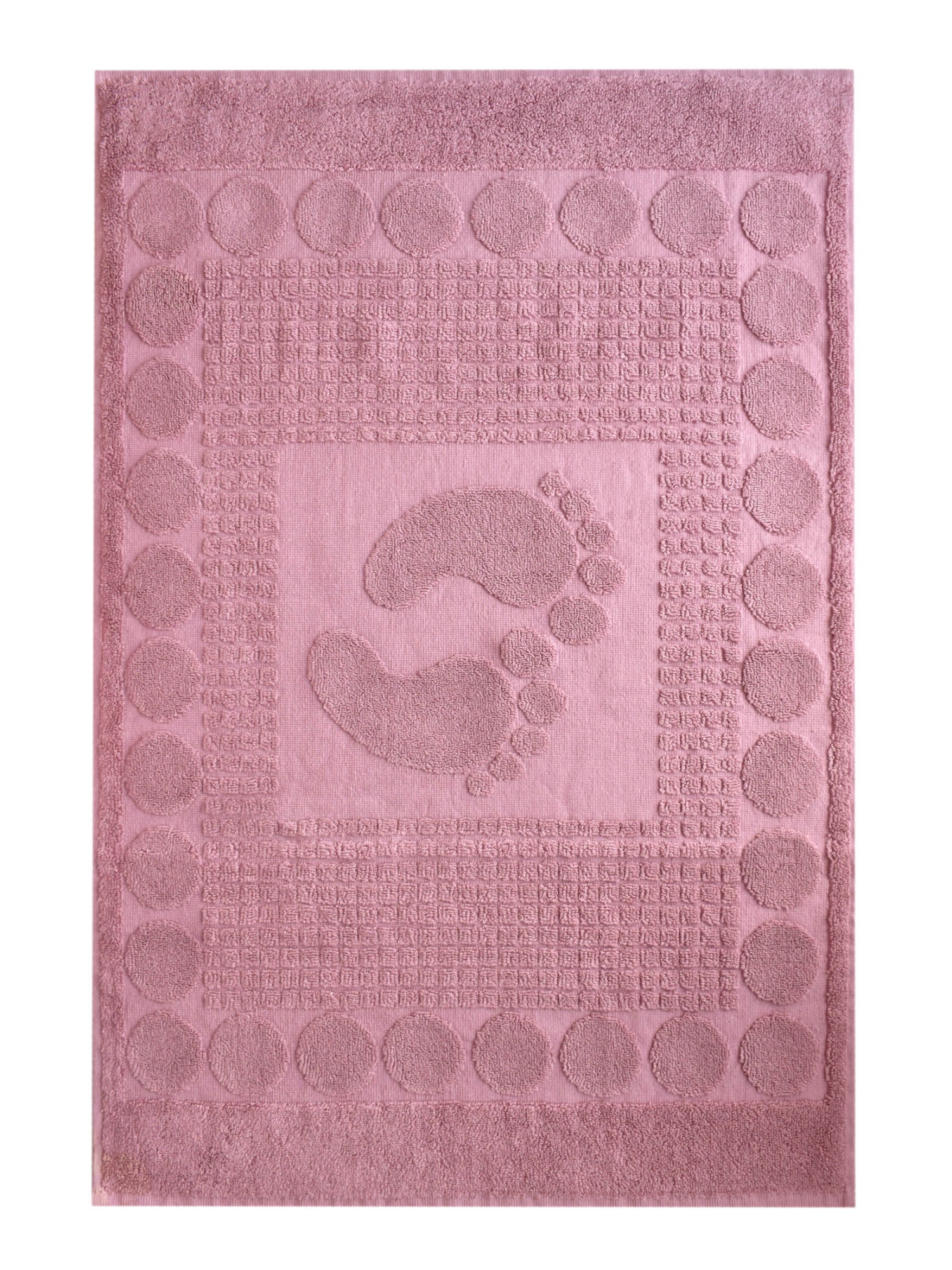 Полотенце НОЖКИ-1 для ног розовое